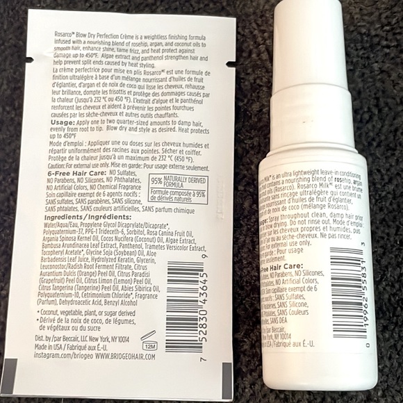 Briogeo Rosarco Haircare Deluxe Travel Duo Bundle - Picture 7 of 7